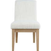Sequoia Parson Dining Chair in Mango Wood & Pearl Boucle Fabric (Set of 2)